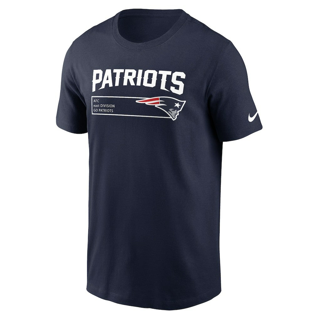 New England Patriots Division Essential T-Shirt - Navy T-shirts