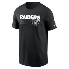 Las Vegas Raiders Division Essential T-Shirt - Black T-shirts