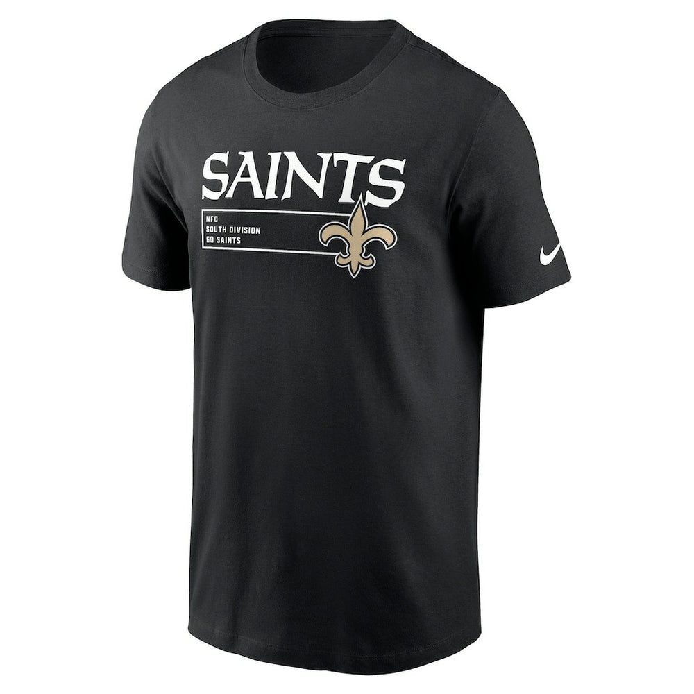 New Orleans Saints Division Essential T-Shirt - Black T-shirts