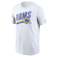 Los Angeles Rams Essential Blitz Lockup T-Shirt - White T-shirts