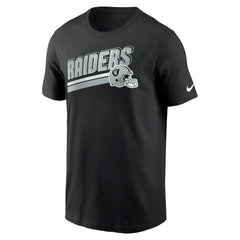 Las Vegas Raiders Essential Blitz Lockup T-Shirt - Black T-shirts