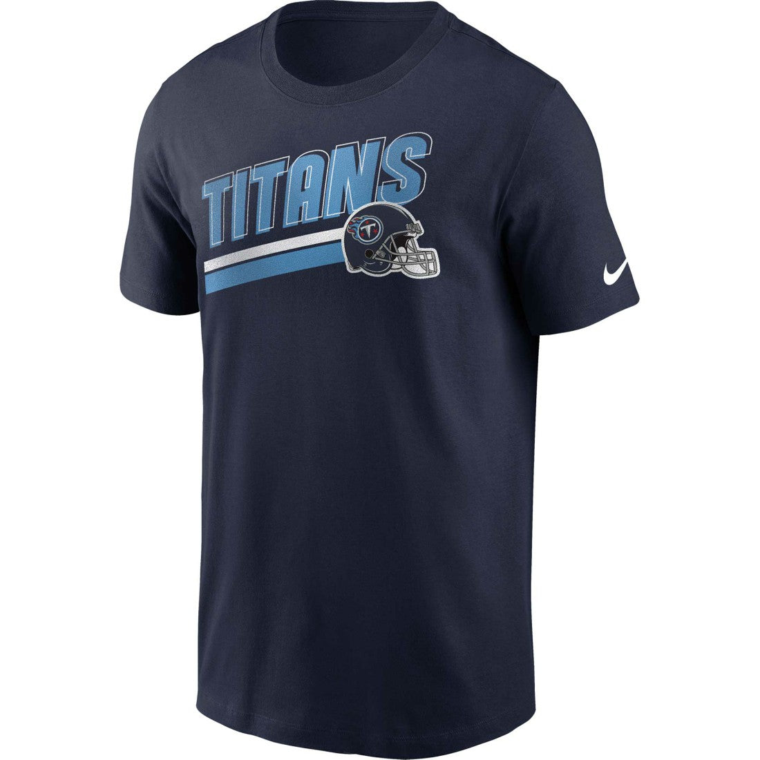 Tennessee Titans Essential Blitz Lockup T-Shirt - Navy T-shirts