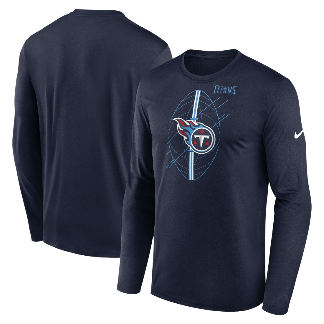 Tennessee Titans Legend Icon Long Sleeve T-Shirt - Navy T-shirts