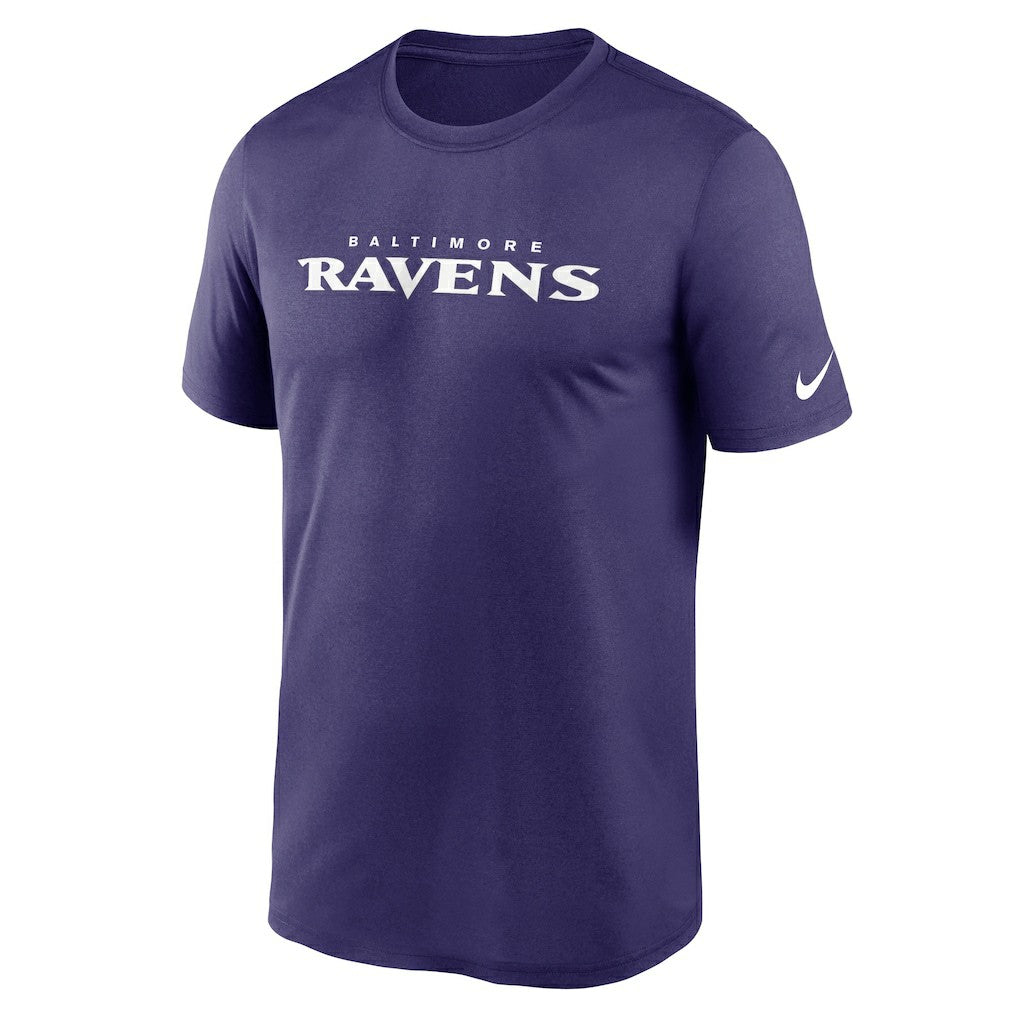 Baltimore Ravens Legend Wordmark Performance T-Shirt - Purple T-shirts