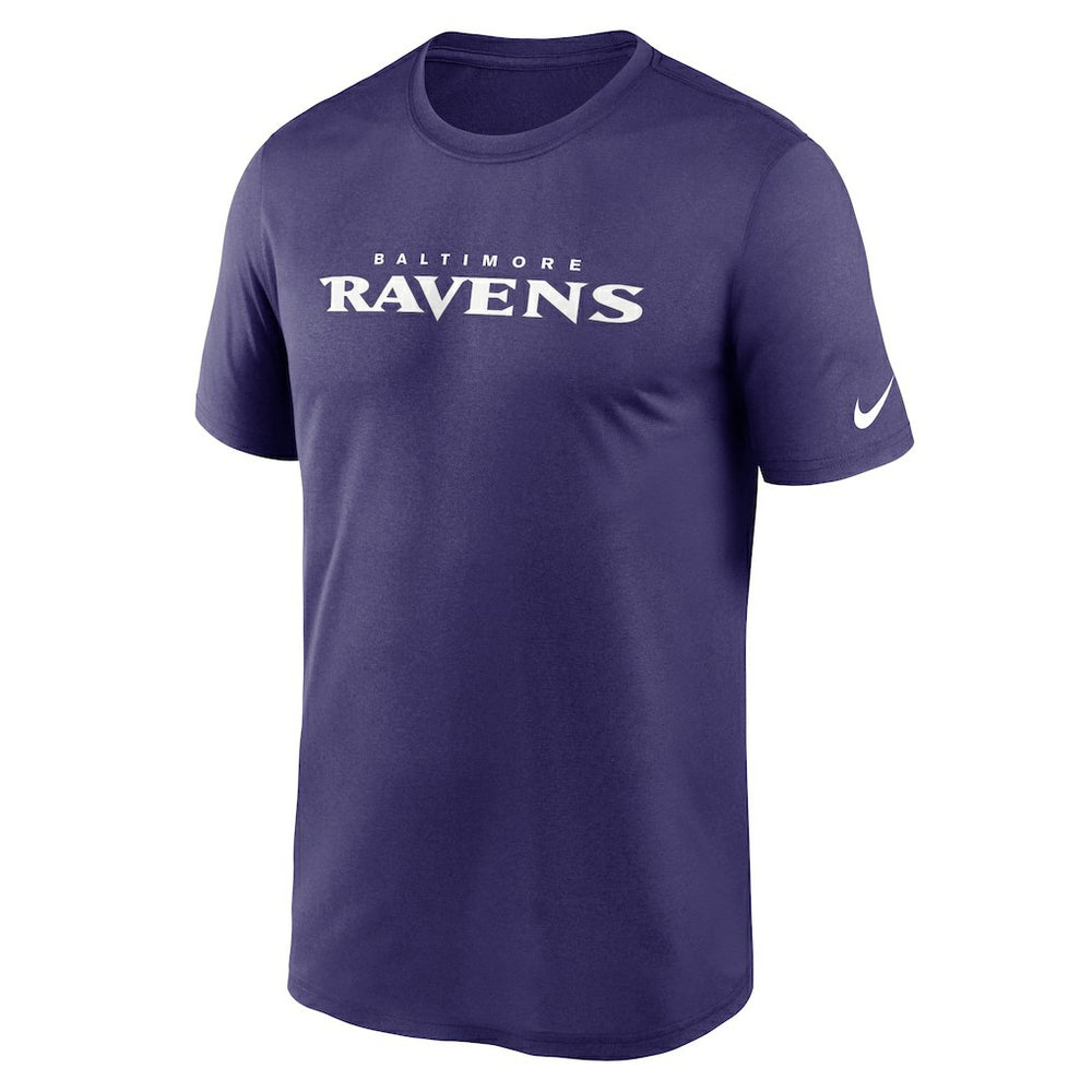 Baltimore Ravens Legend Wordmark Performance T-Shirt - Purple T-shirts