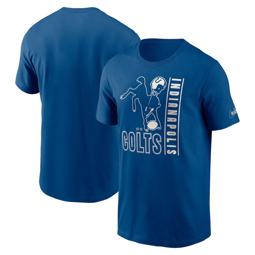 Indianapolis Colts Lockup Essential T-Shirt - Royal T-shirts