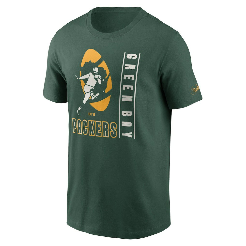Green Bay Packers Lockup Essential T-Shirt - Green T-shirts