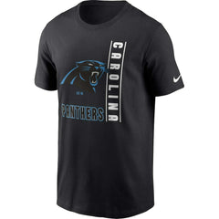 Carolina Panthers Lockup Essential T-Shirt - Black T-shirts
