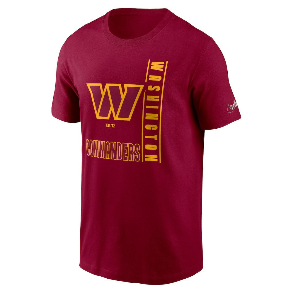 Washington Commanders Lockup Essential T-Shirt - Burgundy T-shirts
