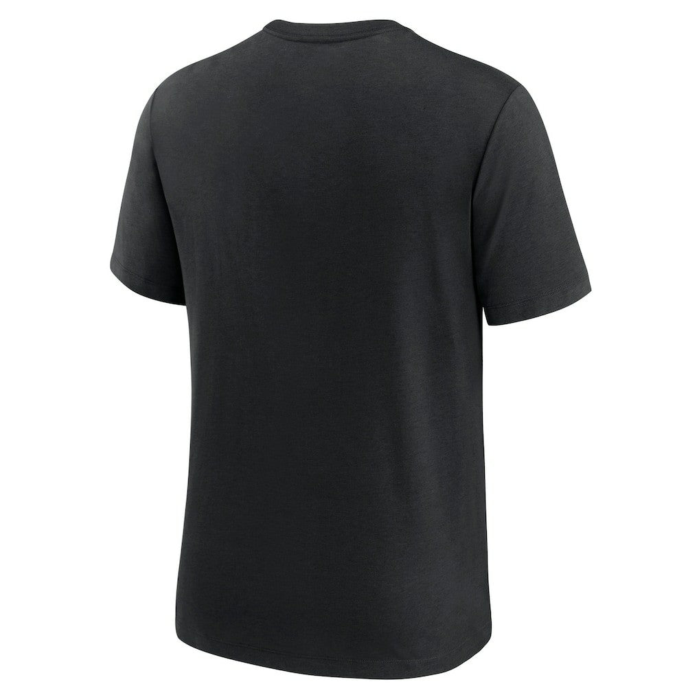 Las Vegas Raiders Rewind Logo Tri-Blend T-Shirt - Black T-shirts