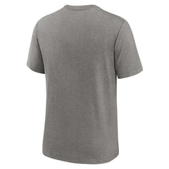 Las Vegas Raiders Rewind Logo Tri-Blend T-Shirt - Heather Charcoal T-shirts
