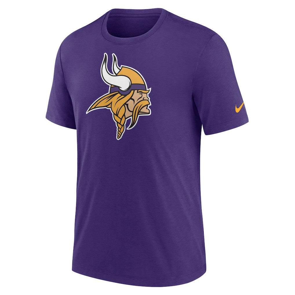 Minnesota Vikings Rewind Logo Tri-Blend T-Shirt - Purple T-shirts
