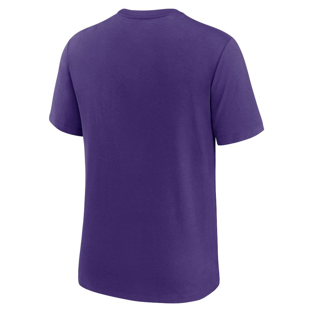 Minnesota Vikings Rewind Logo Tri-Blend T-Shirt - Purple T-shirts