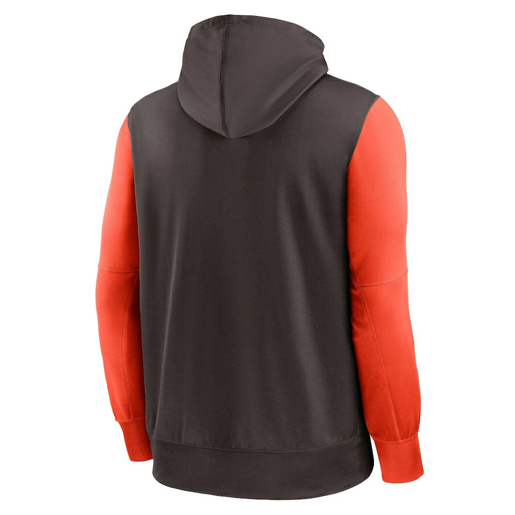 Cleveland Browns Performance Full-Zip Hoodie - Brown Hoodies