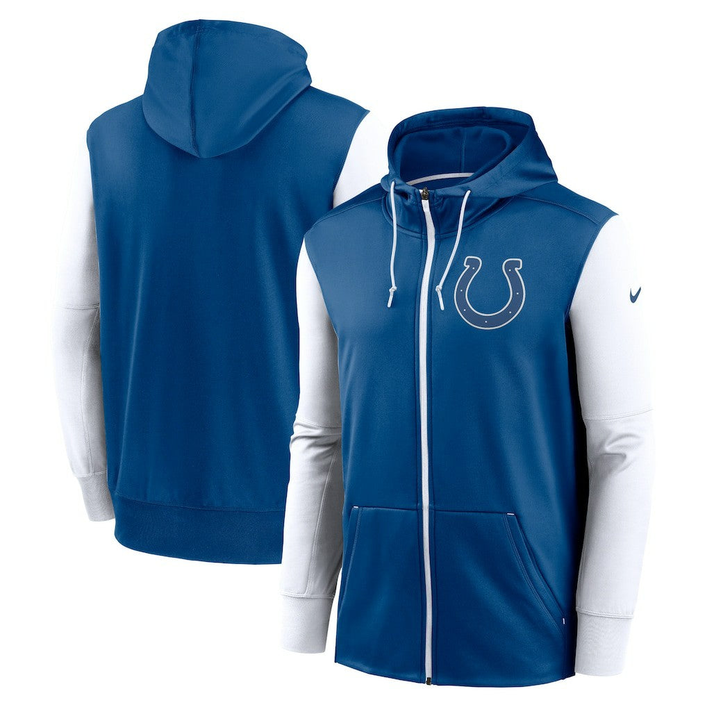 Indianapolis Colts Performance Full-Zip Hoodie - Royal Hoodies