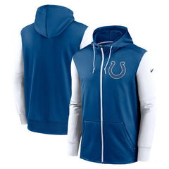 Indianapolis Colts Performance Full-Zip Hoodie - Royal Hoodies