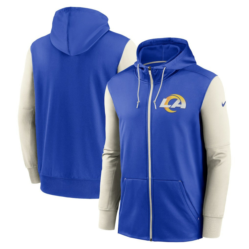 Los Angeles Rams Performance Full-Zip Hoodie - Royal Hoodies