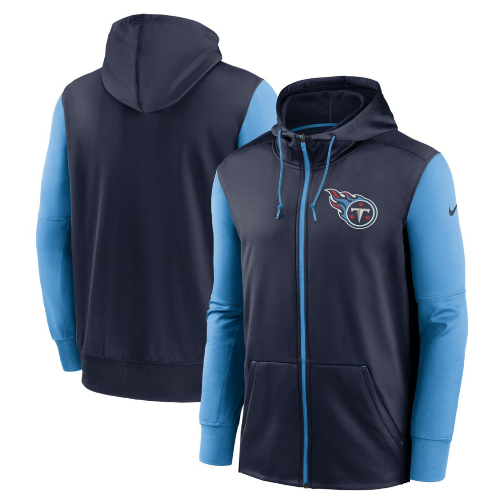 Tennessee Titans Performance Full-Zip Hoodie - Navy Hoodies