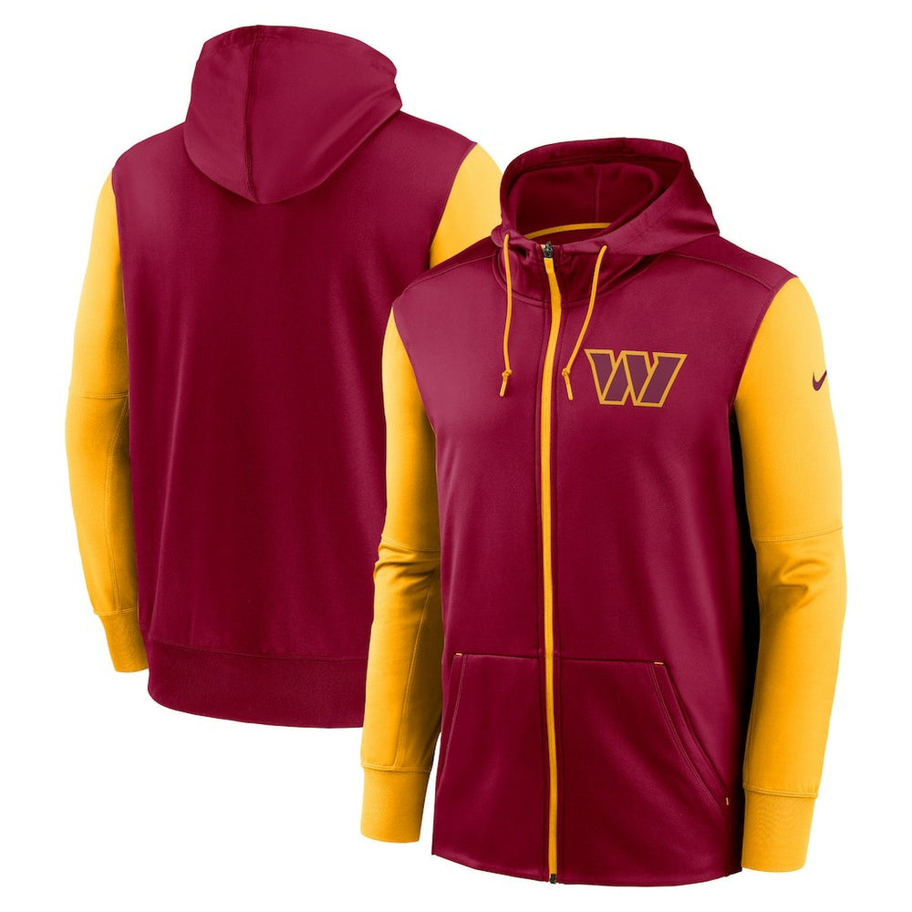Washington Commanders Performance Full-Zip Hoodie - Burgundy Hoodies