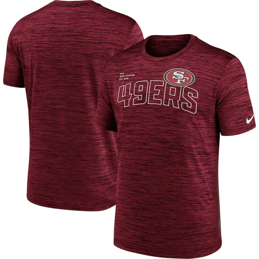 San Francisco 49ers Velocity Arch Performance T-Shirt - Scarlet T-shirts