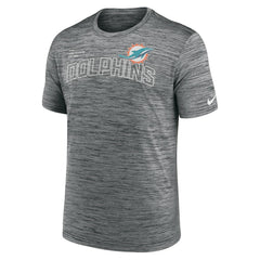 Miami Dolphins Velocity Arch Performance T-Shirt - Anthracite T-shirts