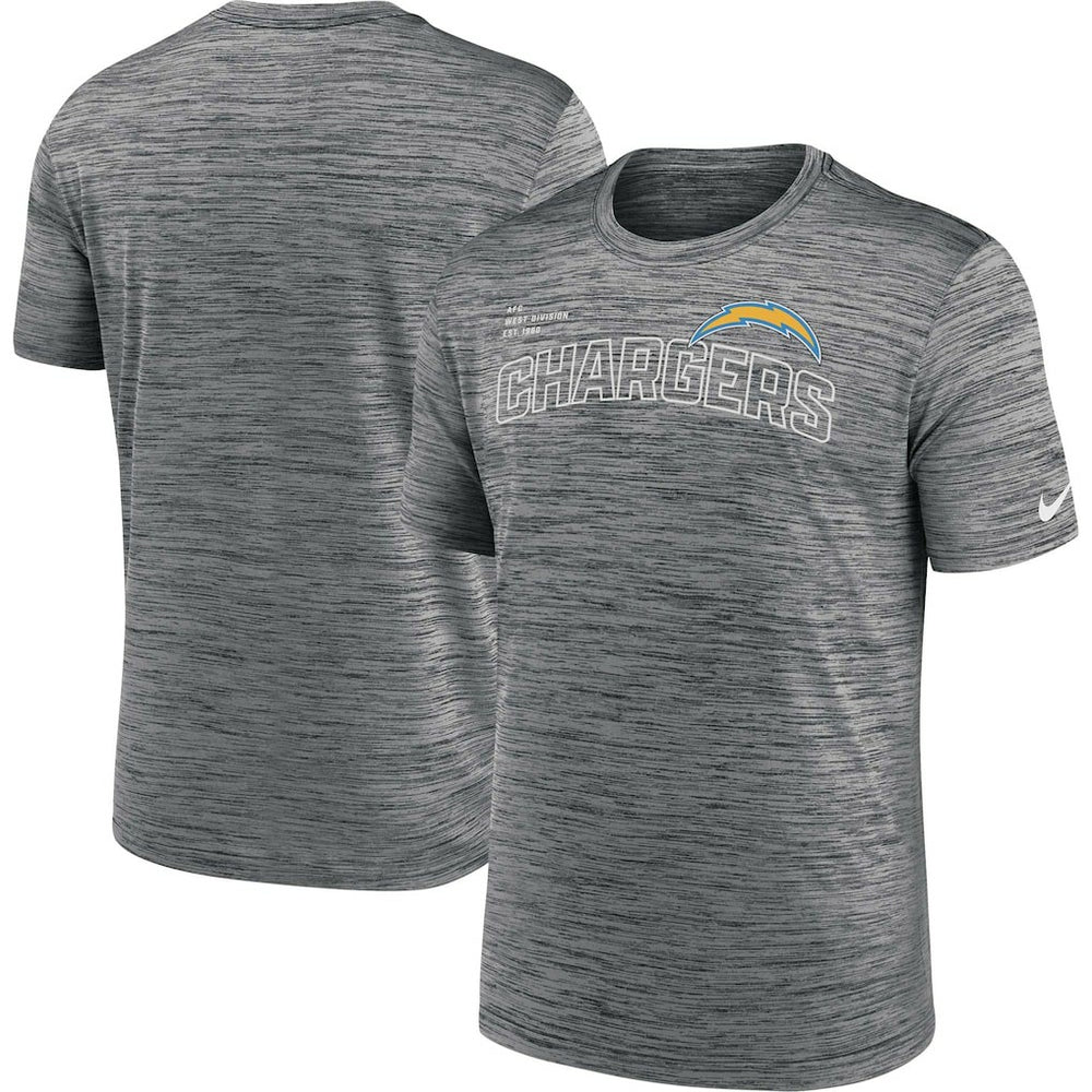 Los Angeles Chargers Velocity Arch Performance T-Shirt - Anthracite T-shirts