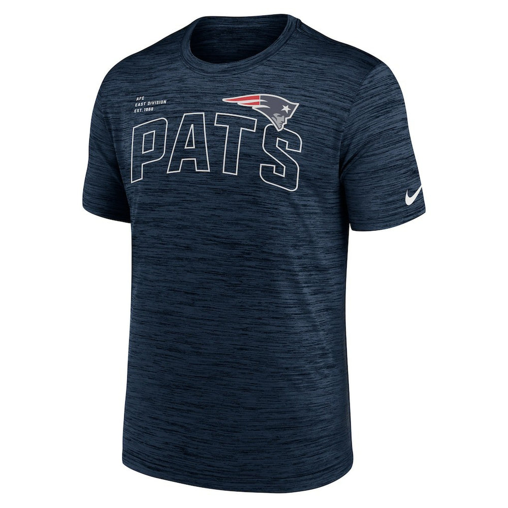 New England Patriots Velocity Arch Performance T-Shirt - Navy T-shirts