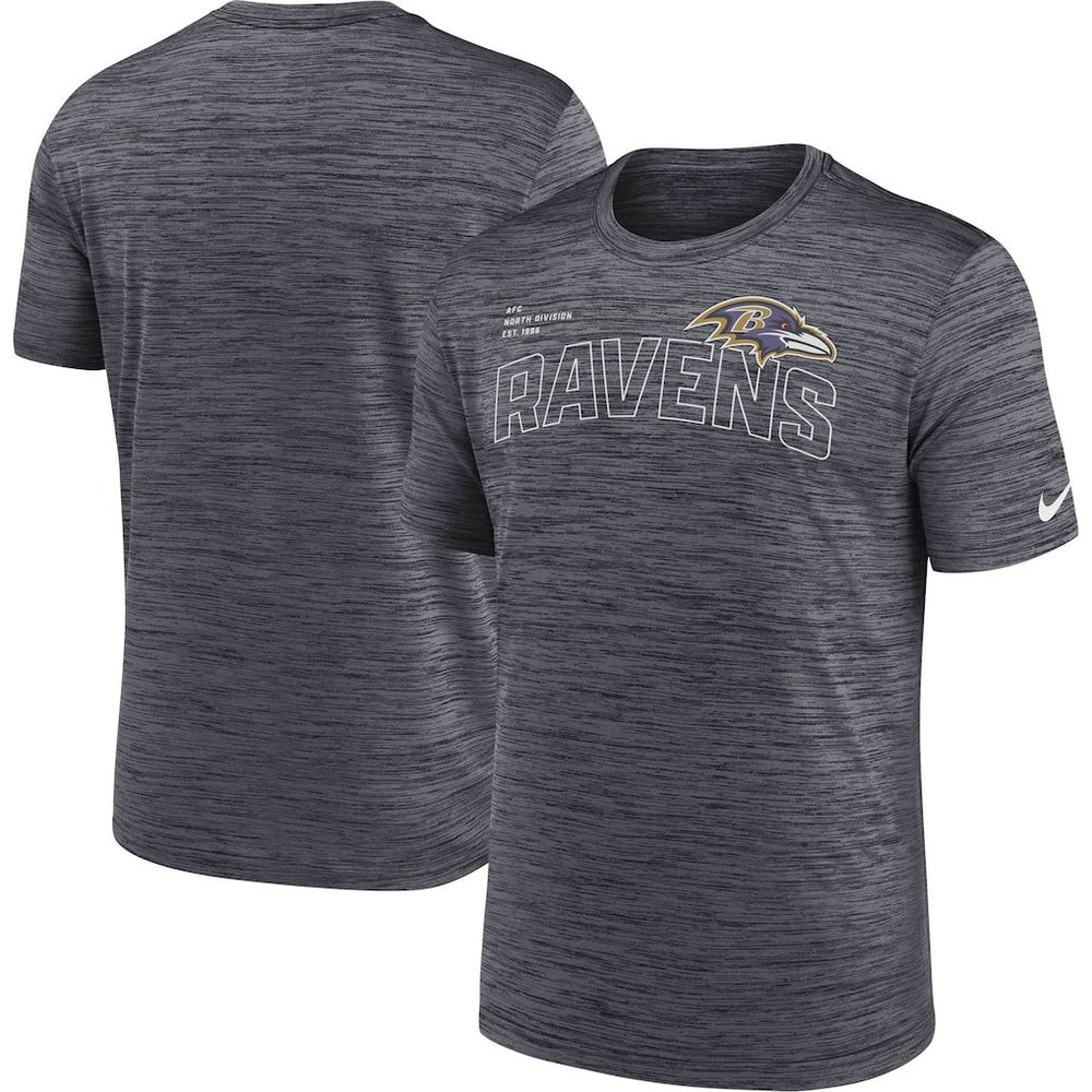 Baltimore Ravens Velocity Arch Performance T-Shirt - Black T-shirts