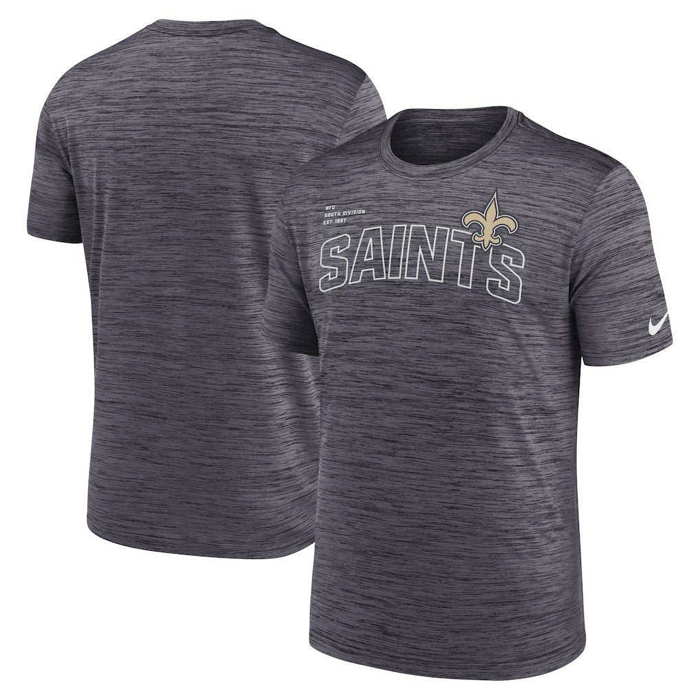 New Orleans Saints Velocity Arch Performance T-Shirt - Black T-shirts