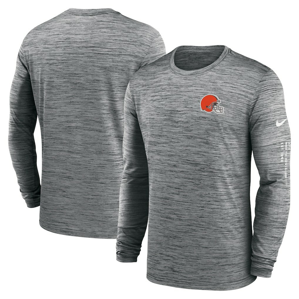 Cleveland Browns Velocity Long Sleeve T-Shirt - Anthracite T-shirts