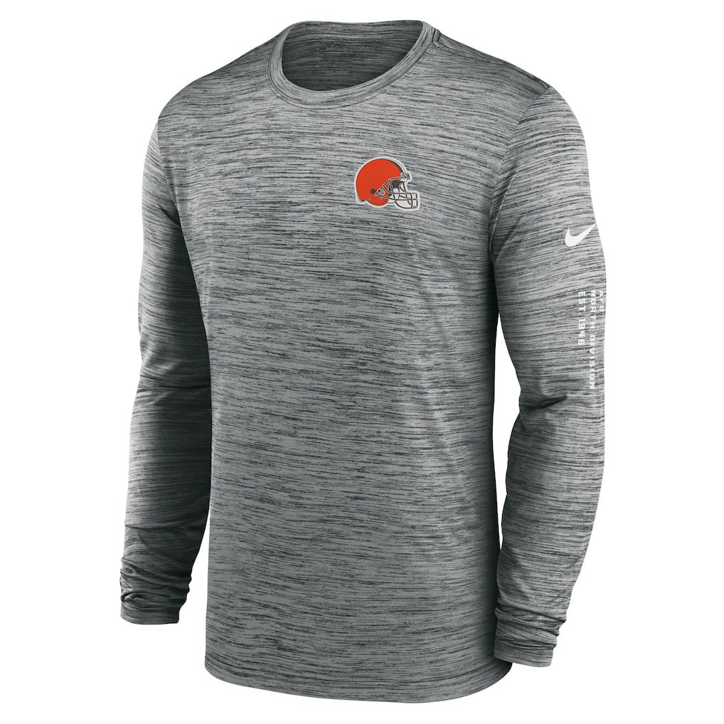 Cleveland Browns Velocity Long Sleeve T-Shirt - Anthracite T-shirts