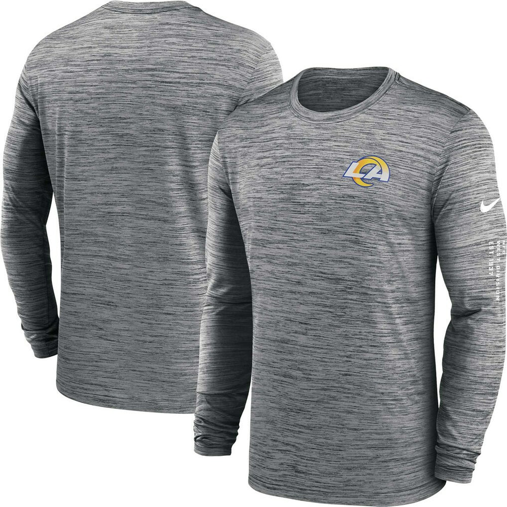 Los Angeles Rams Velocity Long Sleeve T-Shirt - Anthracite T-shirts