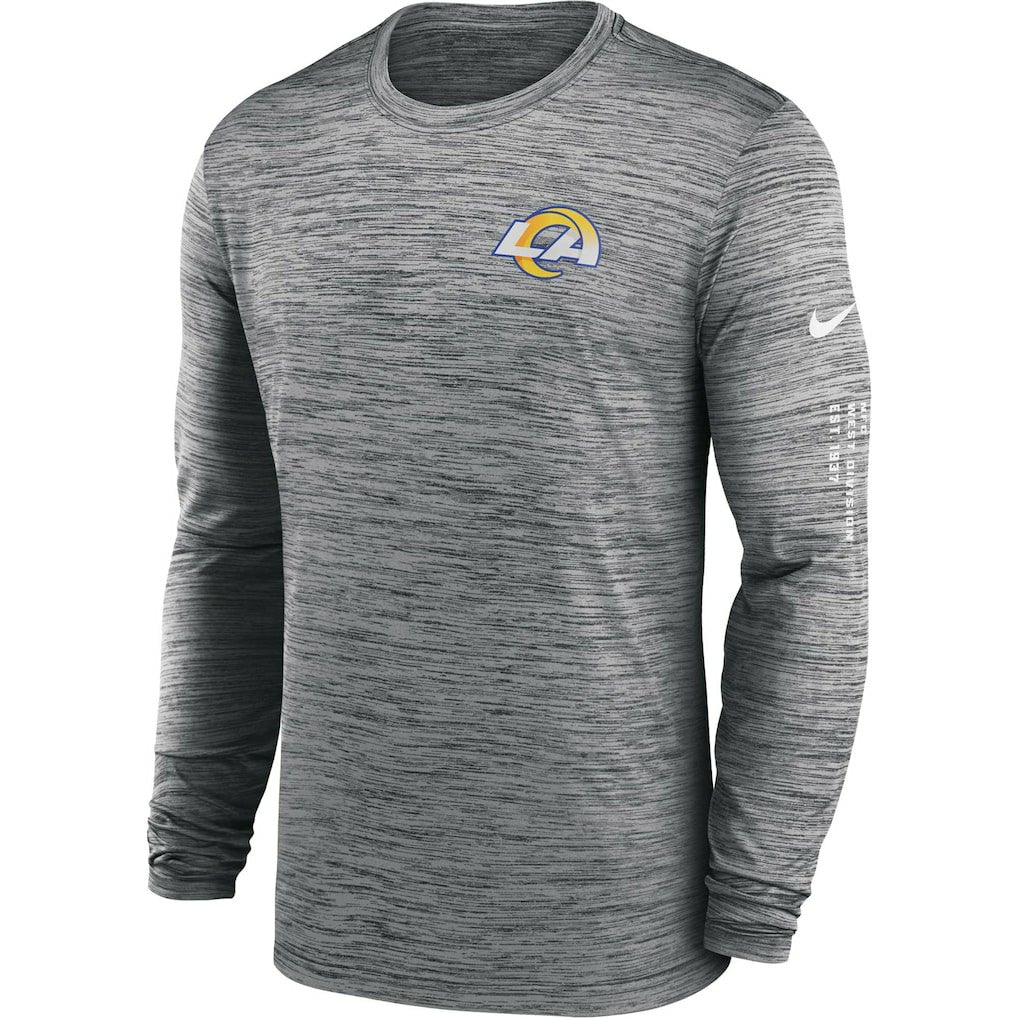 Los Angeles Rams Velocity Long Sleeve T-Shirt - Anthracite T-shirts