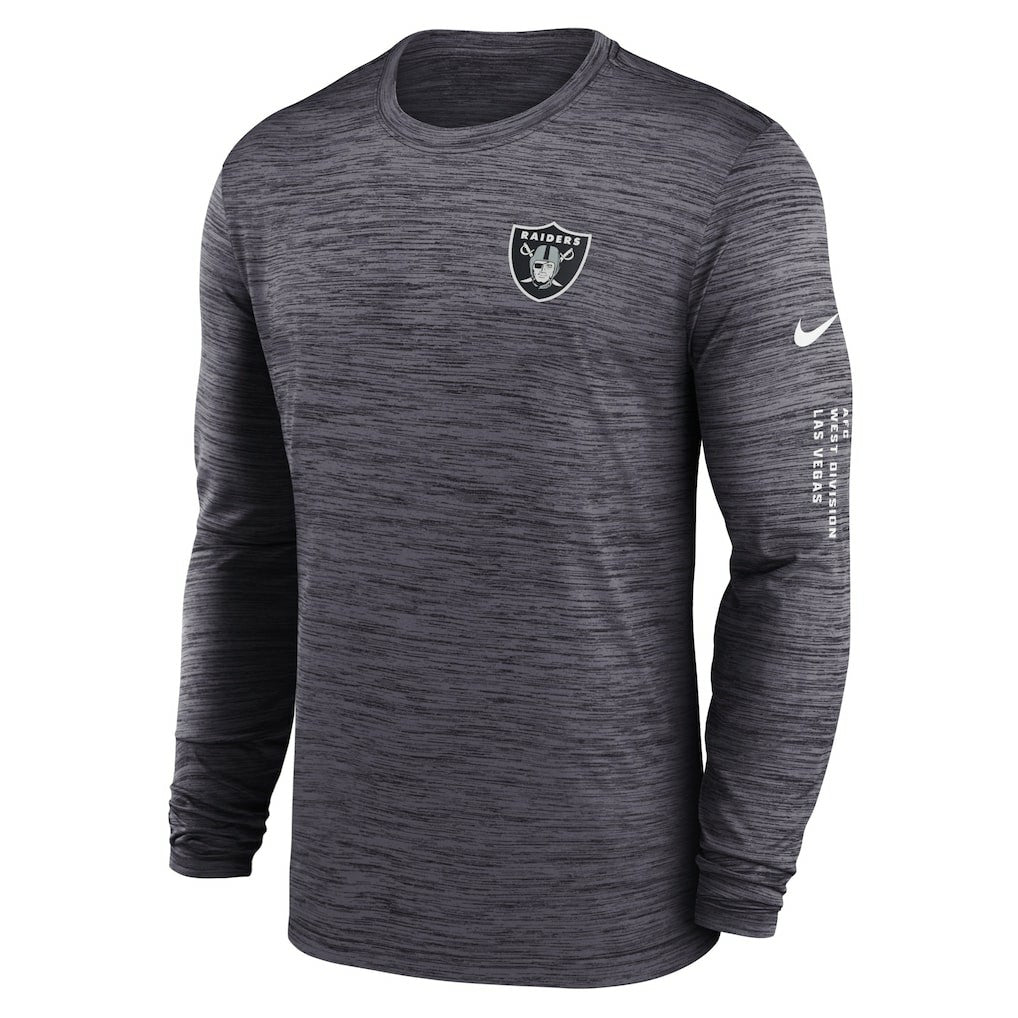 Las Vegas Raiders Velocity Long Sleeve T-Shirt - Black T-shirts