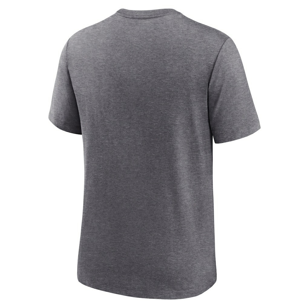 Las Vegas Raiders Helmet Tri-Blend T-Shirt - Heather Charcoal T-shirts
