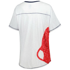 Boston Red Sox Starter Women's Perfect Game V-Neck T-Shirt - White T-shirts