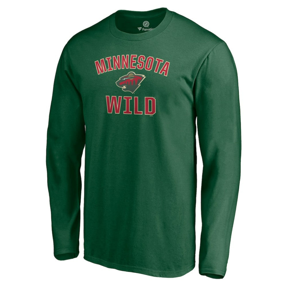 Minnesota Wild Victory Arch Long Sleeve T-Shirt - Green | US 5093587