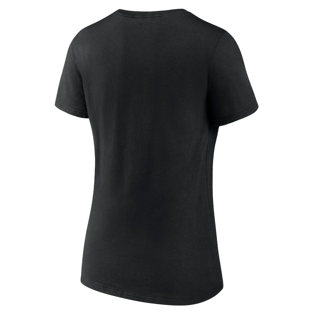 Charlotte Hornets Women's Alternate Logo V-Neck T-Shirt Black