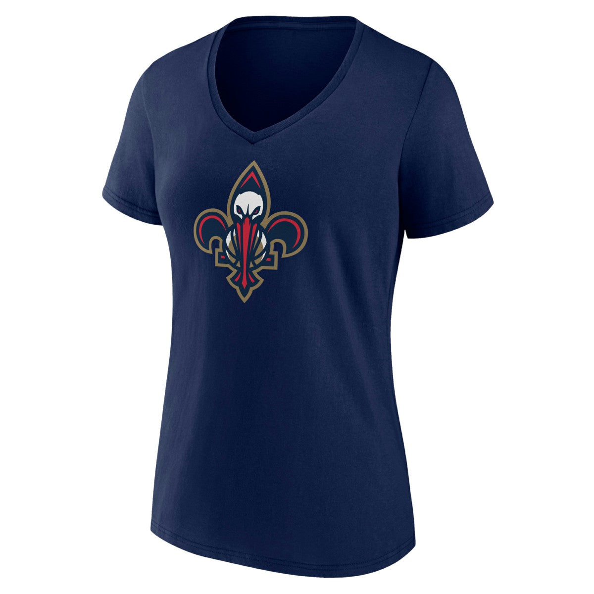 New Orleans Pelicans Women's Alternate Logo V-Neck T-Shirt Navy