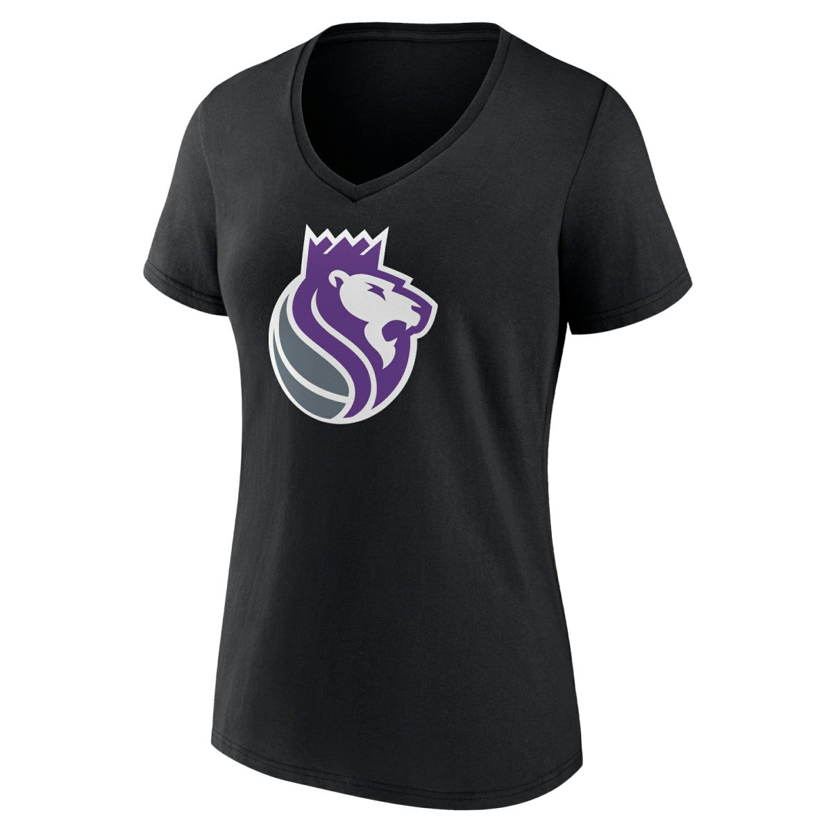 Sacramento Kings Women's Alternate Logo V-Neck T-Shirt Black
