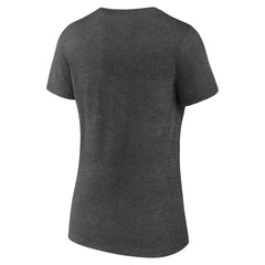 Utah Jazz Women's Logo V-Neck T-Shirt Charcoal outlet
