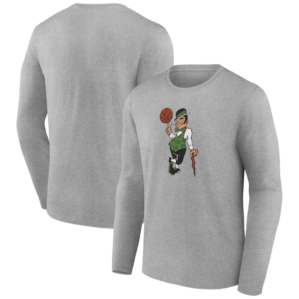 Boston Celtics Alternate Logo Long Sleeve T-Shirt Gray