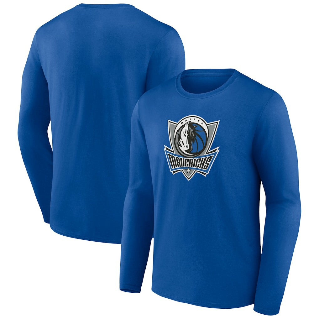Dallas Mavericks Alternate Logo Long Sleeve T-Shirt Royal