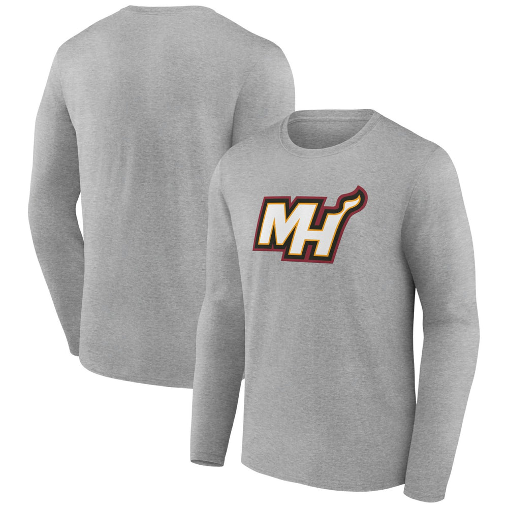 Miami Heat Alternate Logo Long Sleeve T-Shirt Gray outlet