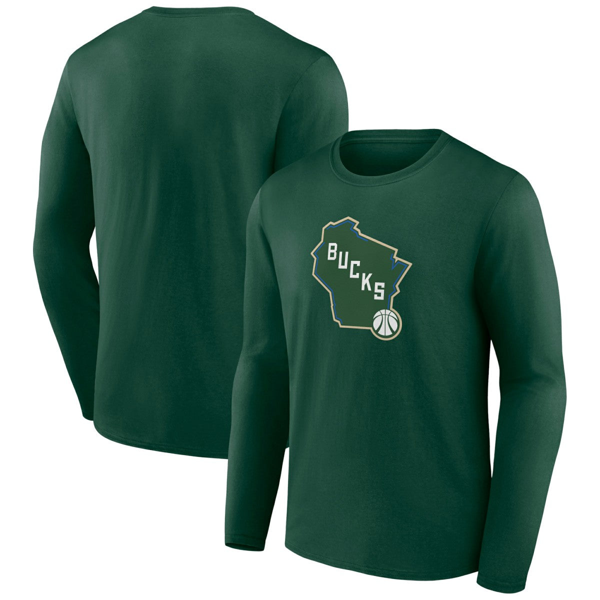 Milwaukee Bucks Alternate Logo Long Sleeve T-Shirt Green outlet