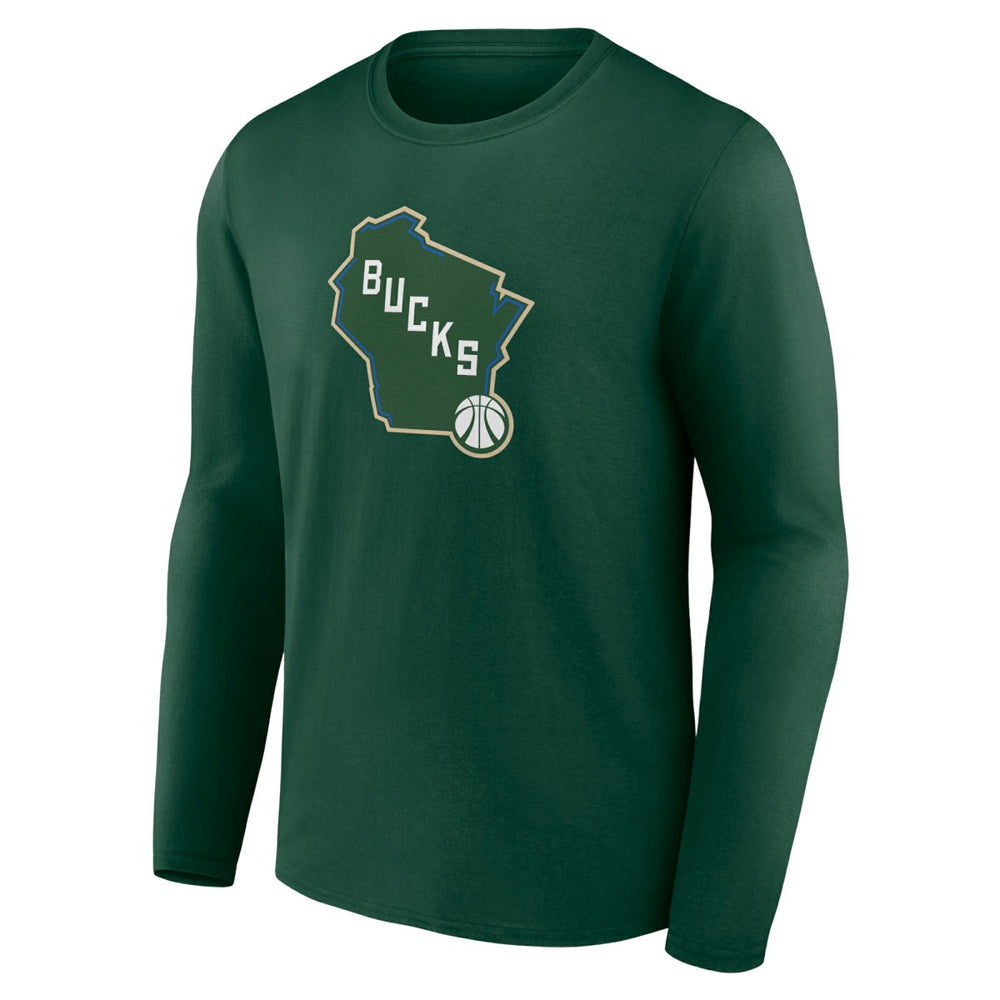 Milwaukee Bucks Alternate Logo Long Sleeve T-Shirt Green outlet