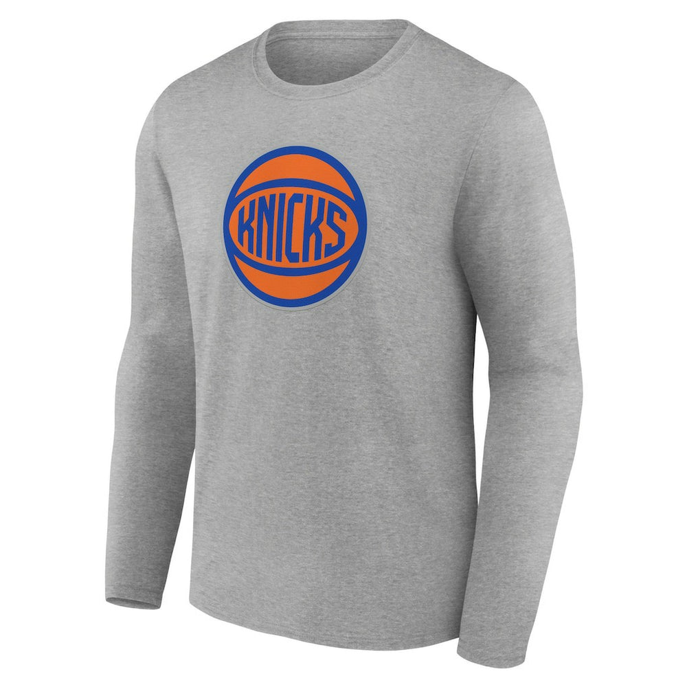 New York Knicks Alternate Logo Long Sleeve T-Shirt Gray