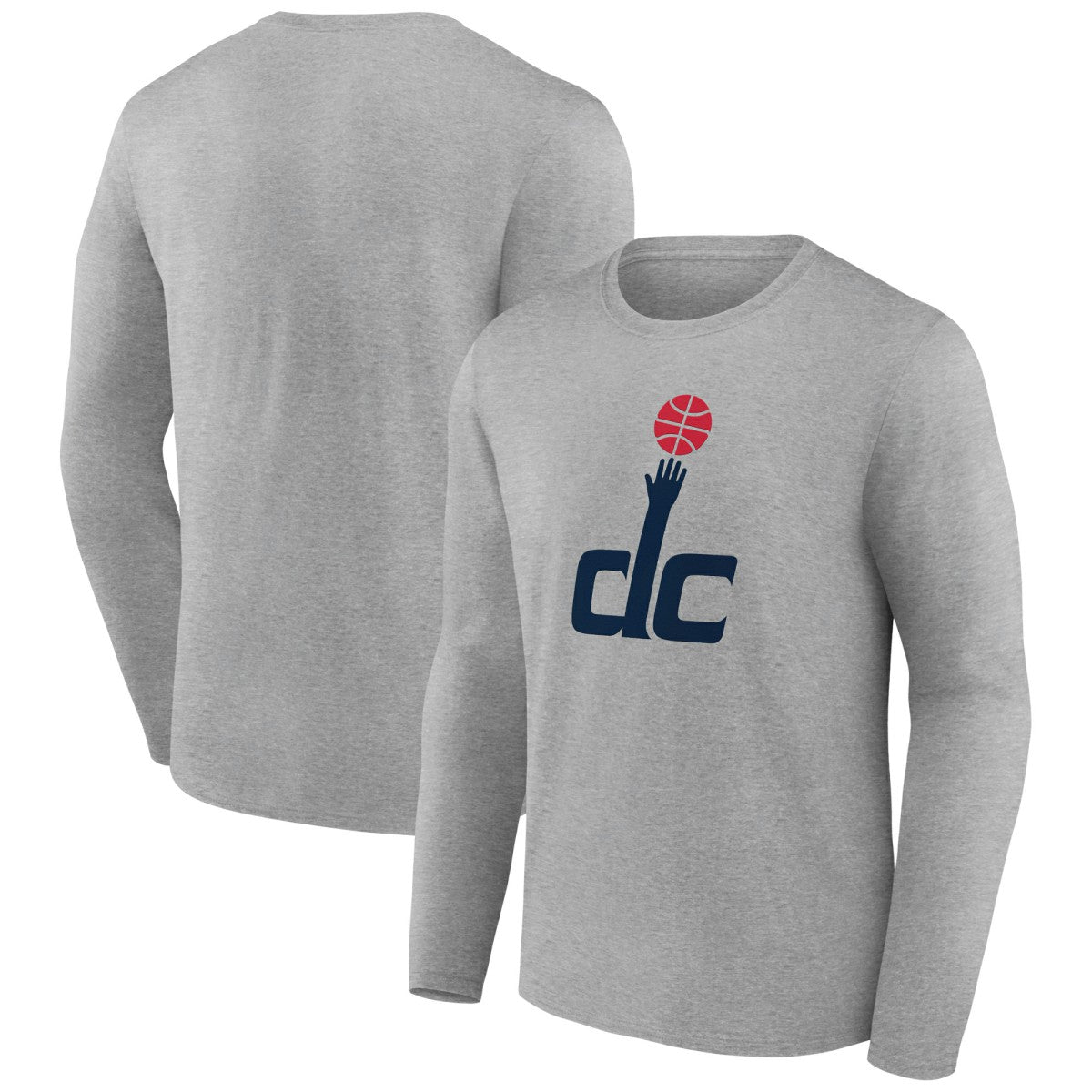 Washington Wizards Alternate Logo Long Sleeve T-Shirt Gray outlet
