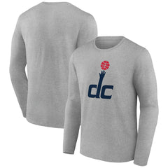Washington Wizards Alternate Logo Long Sleeve T-Shirt Gray outlet