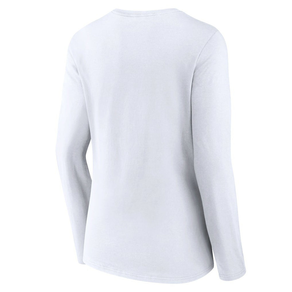 Boston Celtics Women's Alternate Logo V-Neck Long Sleeve T-Shirt White